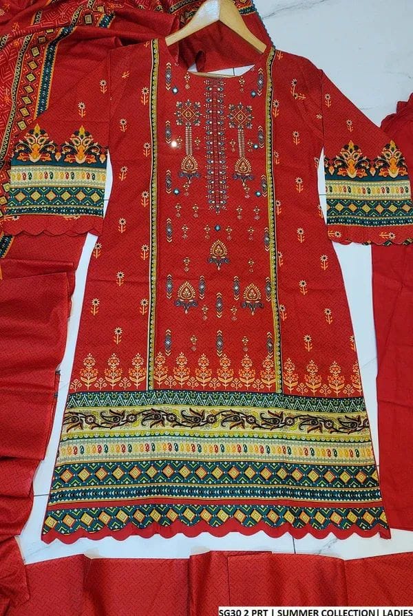 15 Smart Lawn 3pc Stitched Suit - Image 1